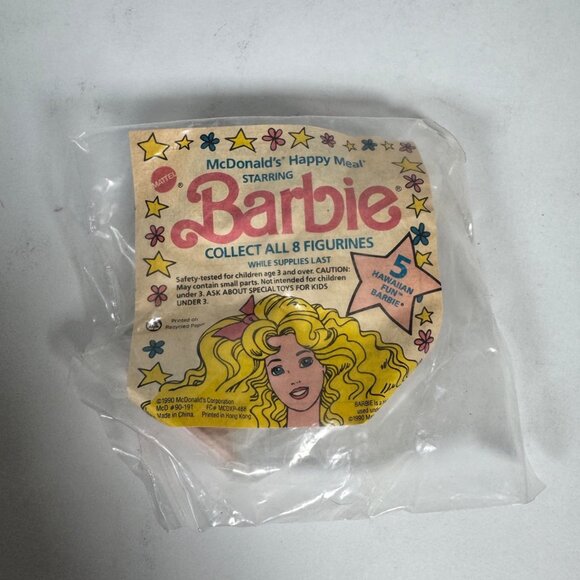McDonald’s Happy Meal Barbie Figurines 1990 Sealed Vintage Lot of 6 - Picture 7 of 12